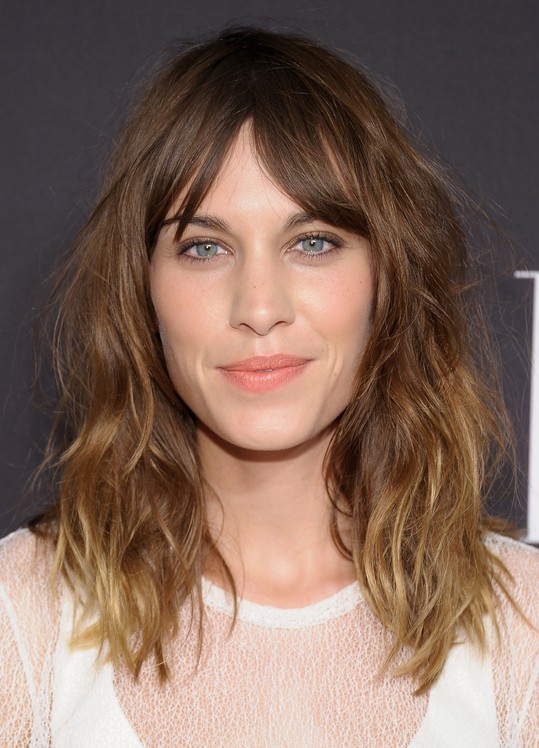 Alexa Chung Shaggy Ombre Hairstyle