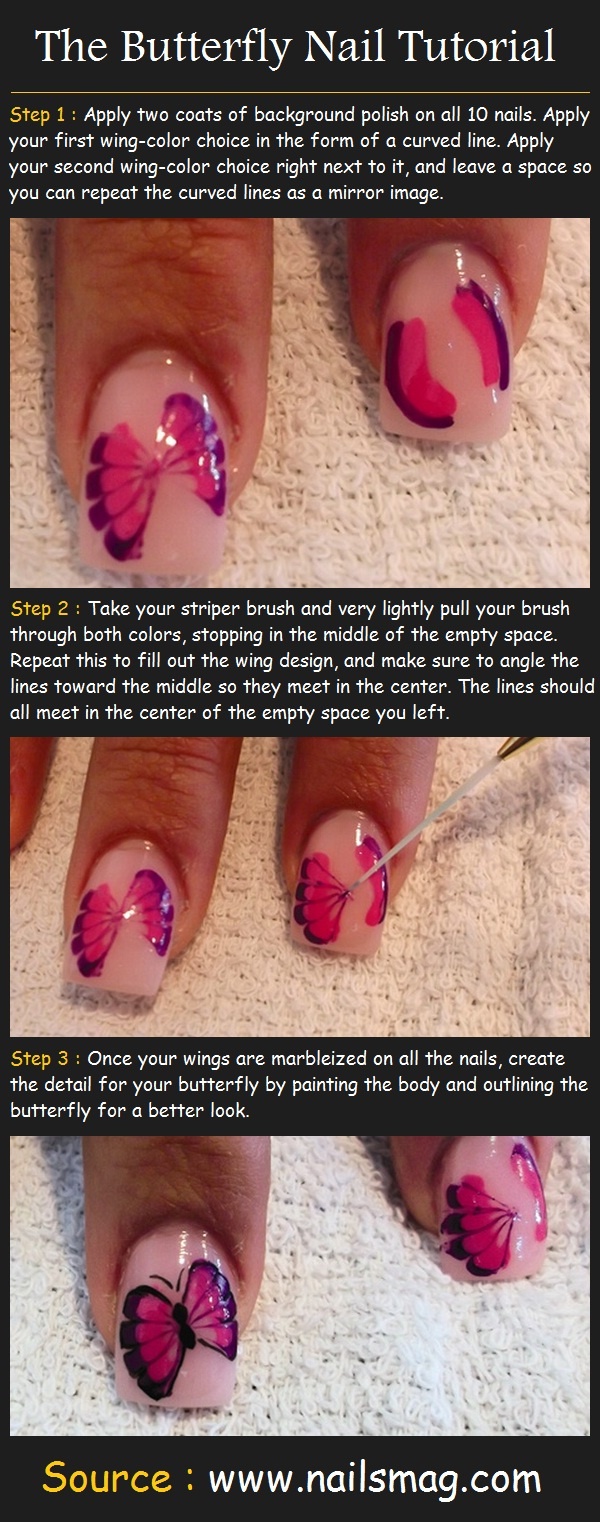 22 Easy Nail Tutorials Nail Art Tutorials Pretty Designs 6018