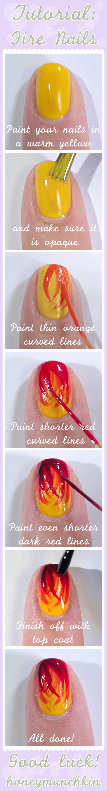 22 Easy Nail Tutorials Nail Art Tutorials Pretty Designs