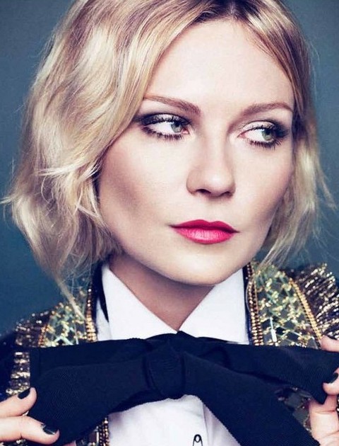 Kirsten Dunst Frisyrer: Chic Medium Krøller