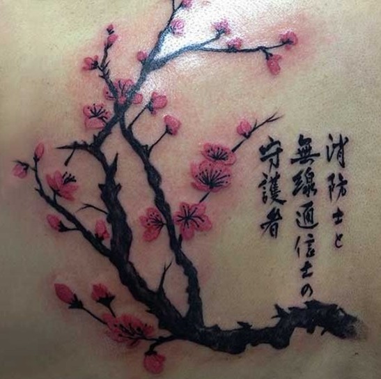 Bilder av cherry blossom tattoo designs