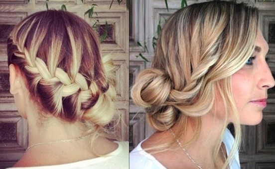 Tutoriales de moños laterales: Boho Braided Updo