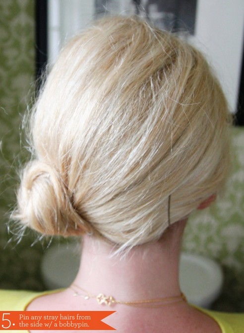 Side Chignon Tutorials: Easy Bun Updos for Medium Hair for Prom