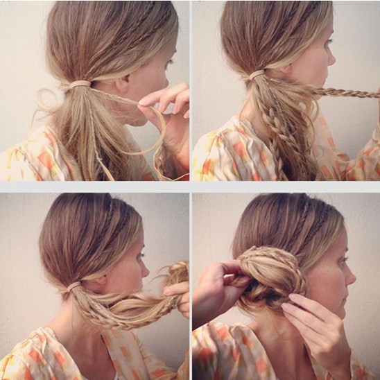 Tutorial Chignon laterale: Micro Trecce Updos per Ragazze