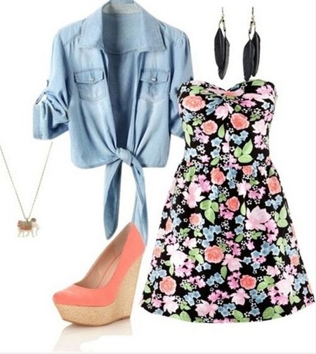 cute floral outfits