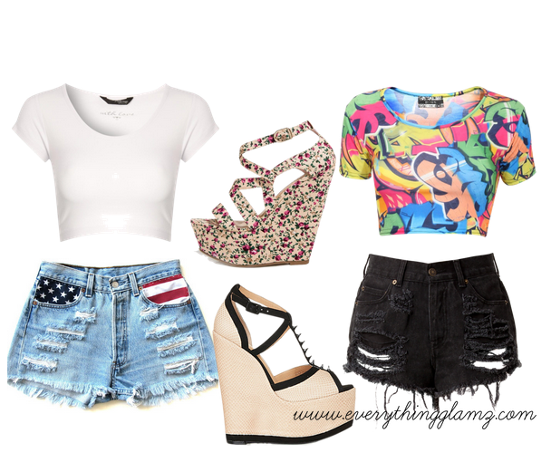Summer Outfit Ideas with Crop Tops 