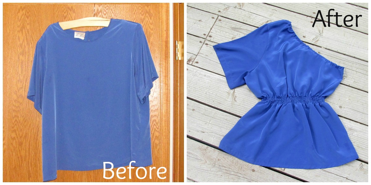 how to make a one shoulder t shirt