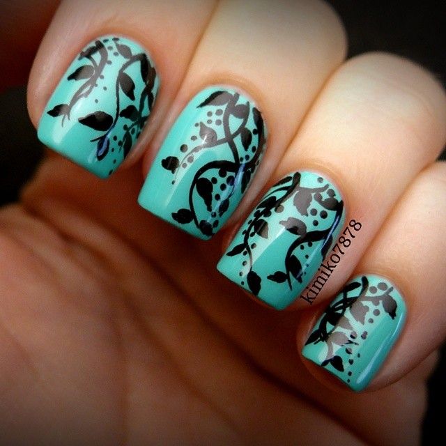 15 Teal Nail Designs Pretty Designs