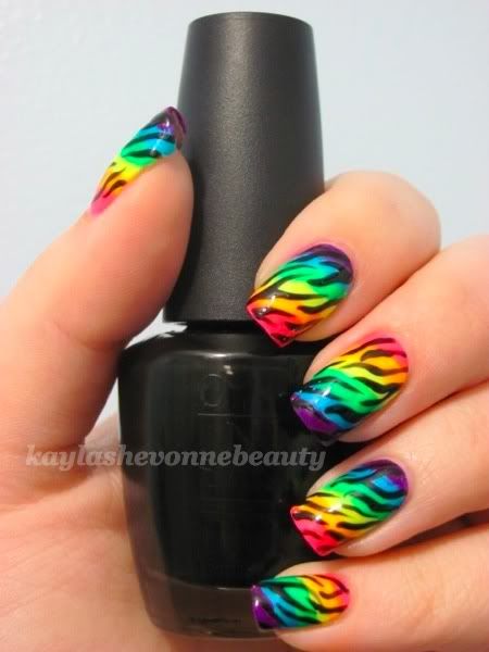 19 Amazing Rainbow Nail Art Designs Pretty Designs