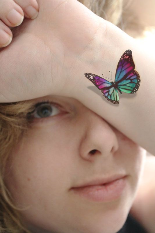 3d butterfly tattoo pictures