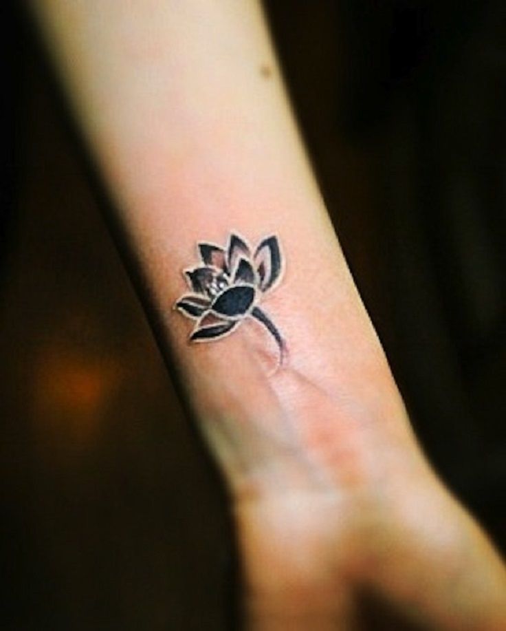 tattoo lotus flower wrist tattoos pretty simple flowers meaning foot outline via flor shading outlines really