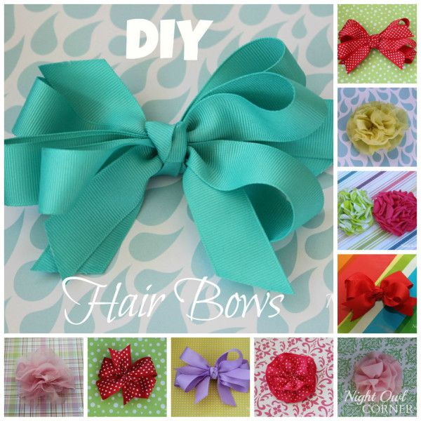 10 Diy Hair Bow Tutorials For Girls Pretty Designs