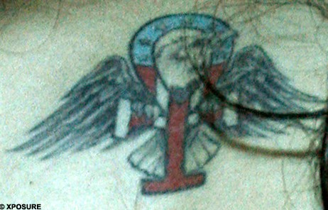 Amy Winehouse tattoos - ankh with wings