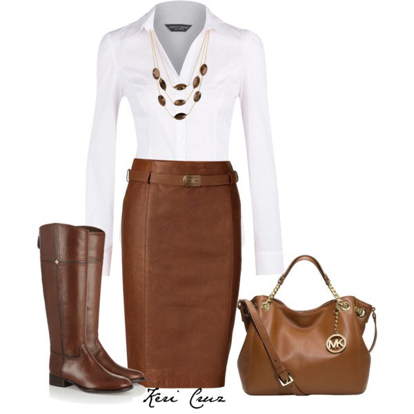 http://www.prettydesigns.com/wp-content/uploads/2015/07/White-Shirt-and-Brown-Leather-Skirt.jpg