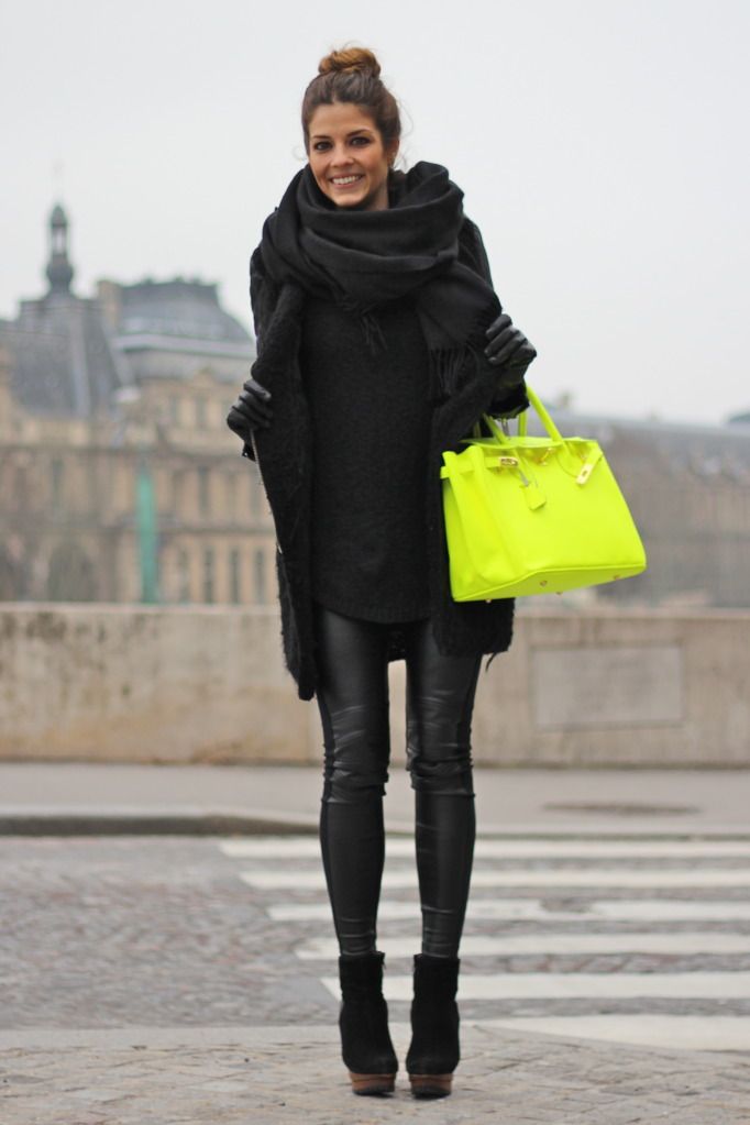 black outfits for winter