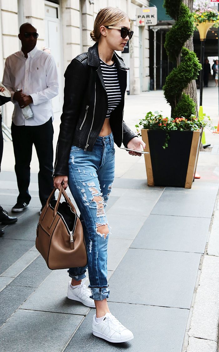 distressed jeans outfits