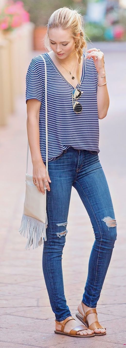 casual outfits with jeans for ladies
