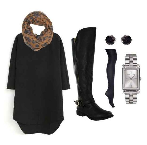  Bottes Noires et Robe Noire 