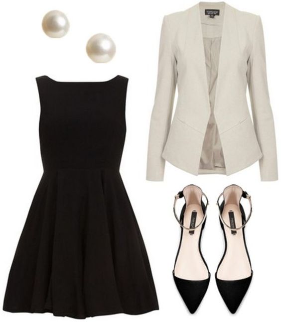  Manteau Blanc et Robe Noire 