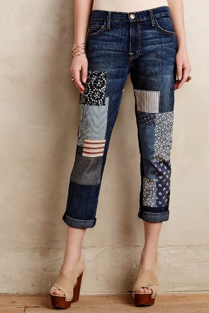Ways To Follow The Patchwork Jeans Trend Pretty Designs