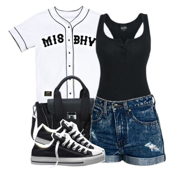cute outfits with baseball jerseys