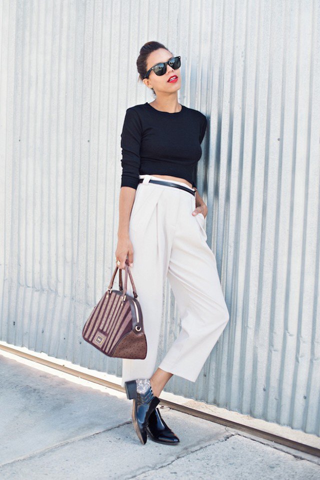 30 White Pant Styles to Pop up Your Pre-fall Looks - Pretty Designs