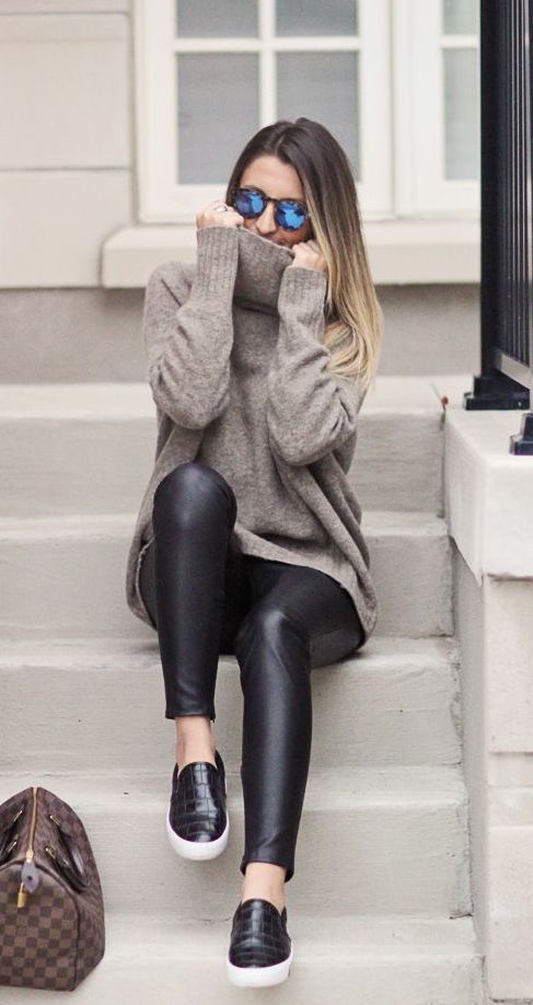turtleneck winter outfit