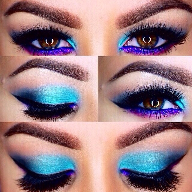 How To Rock Blue Makeup Looks - Blue makeup Ideas Tutorials