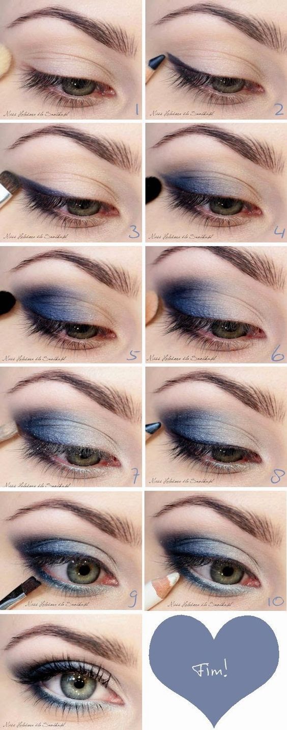 sådan rockes Blå Makeup - udseende - Blå Makeup - ideer Tutorials