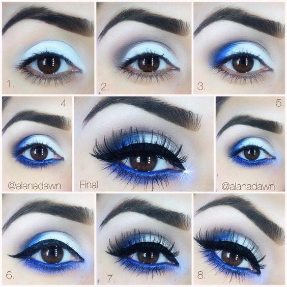 Comment Faire des Looks de Maquillage Bleus - Tutoriels d'Idées de Maquillage Bleus