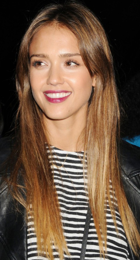 jessica alba straight hair 2022