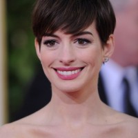 Anne Hathaway Short Haircut - Layered Pixie Cut for Straight Hair