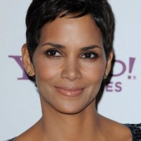 Halle Berry Short Black Hairstyle for Women - Simple Easy Short Haircut 2014