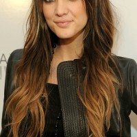 Long Wavy Brown Ombre Hairstyle for Women 2014