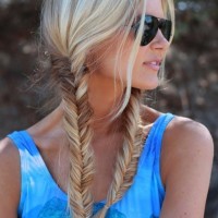 Braided Hairstyle for 2014 - Sweet Fishtail Braid for Summer