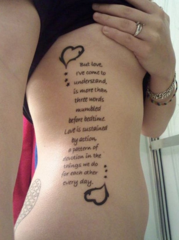 Tattoos With Letters And Phrases