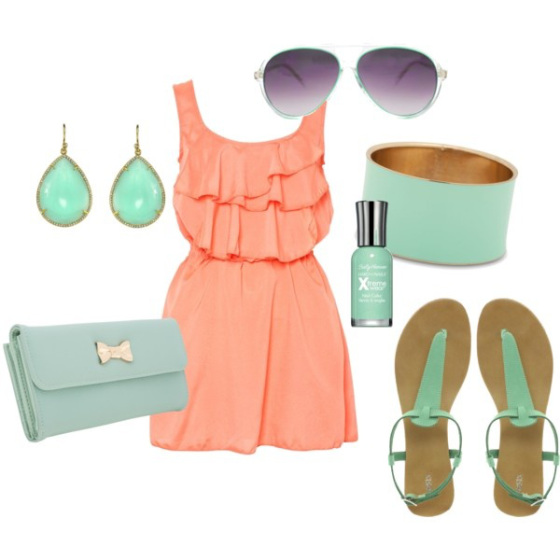15 Fresh Spring Polyvore Combinations in Popular Mint - Pretty Designs