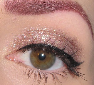 pink sparkly eye makeup