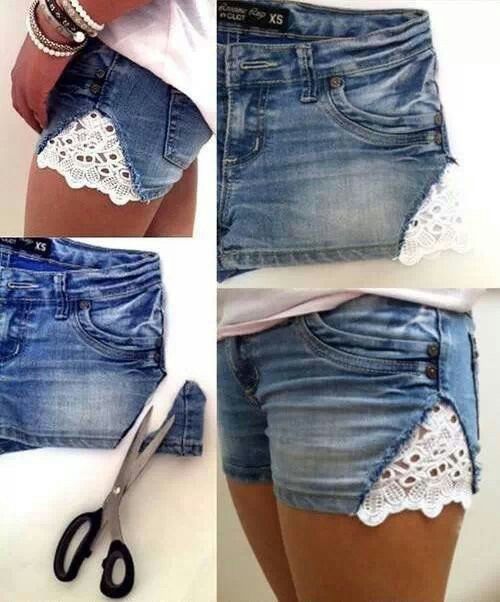 How to Make Lace Shorts: DIY Shorts Projects - Pretty Designs