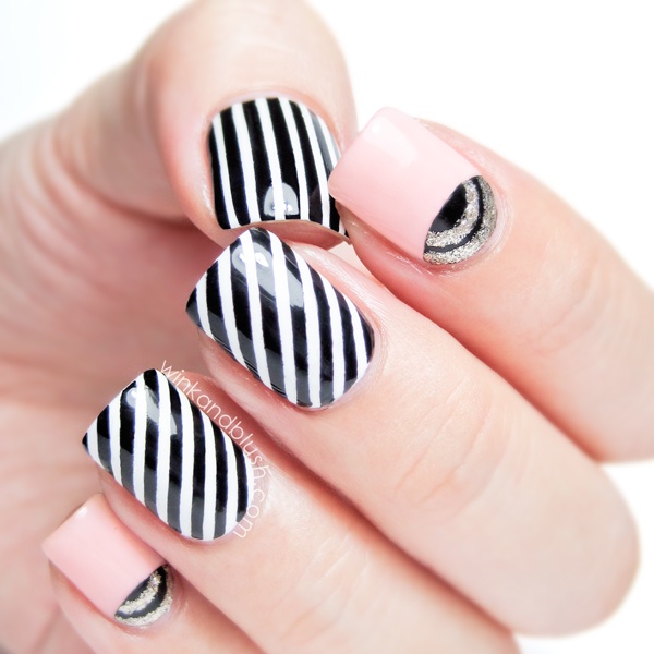 17 Fabulous Striped Nail Art Ideas - Pretty Designs