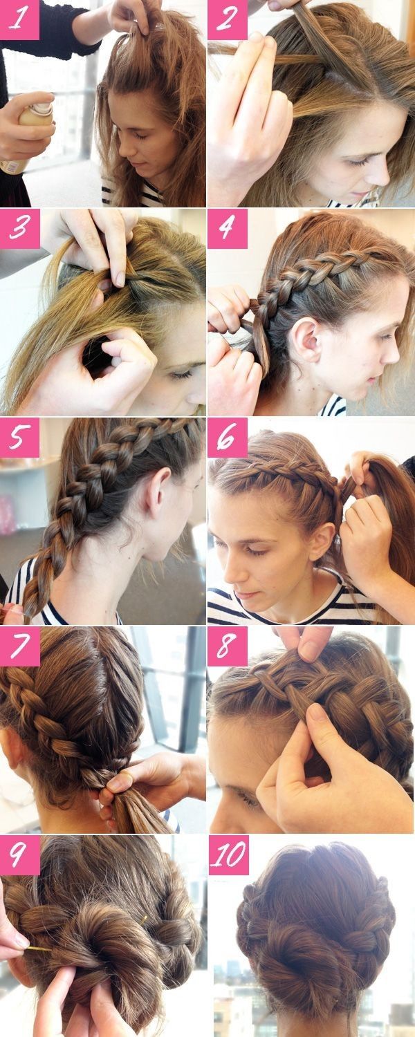 19 Fabulous Braided Updo Hairstyles With Tutorials - Pretty Designs