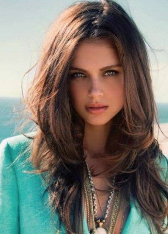 Medium Hairstyles With Side Bangs And Layers For Long Hair for Oval Face