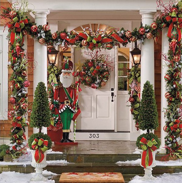 Christmas Front Porch Decorating Ideas Pretty Designs