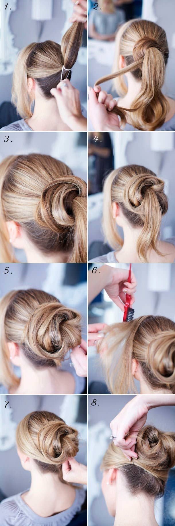 14 Easy Step By Step Updo Hairstyles Tutorials Pretty