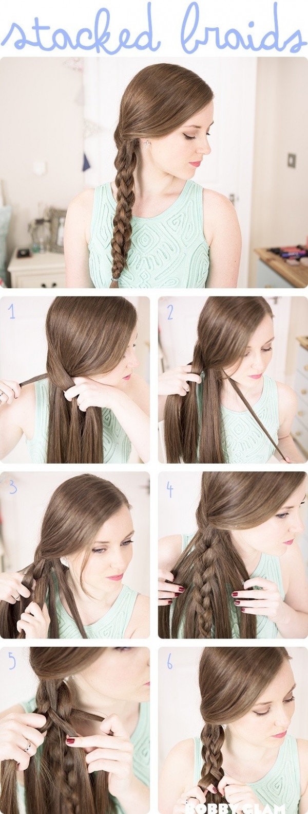 12 Stunning Braided Hairstyles with Tutorials - Pretty Designs