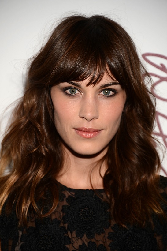 Celebrity Hair Idea for Fall - Alexa Chung Long Wavy Hairstyle with ...