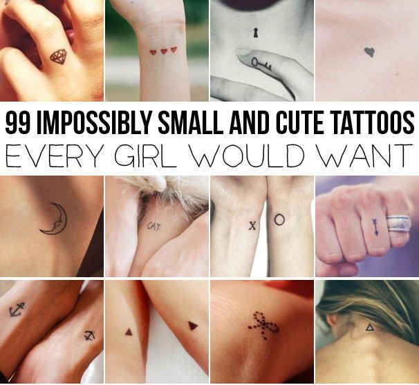 20 Sweet Small Tattoo Ideas For Female Pretty Designs