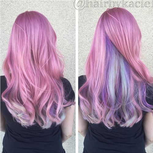 Lavender and Sky Blue Hair