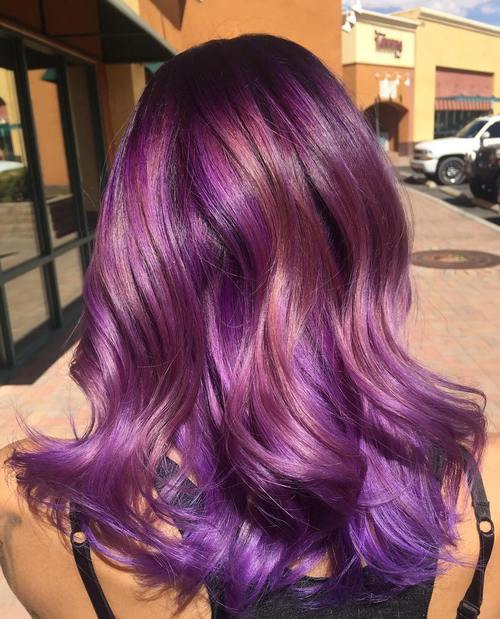 22 Sassy Purple Highlighted Hairstyles (for Short, Medium, Long Hair ...