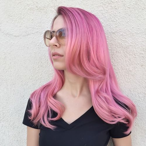 Spring Pink Hairstyle